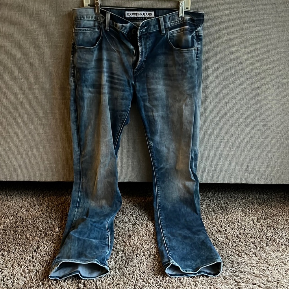 Express Rocco Slim Fit Skinny Leg Men’s 33/32 Blue Jeans